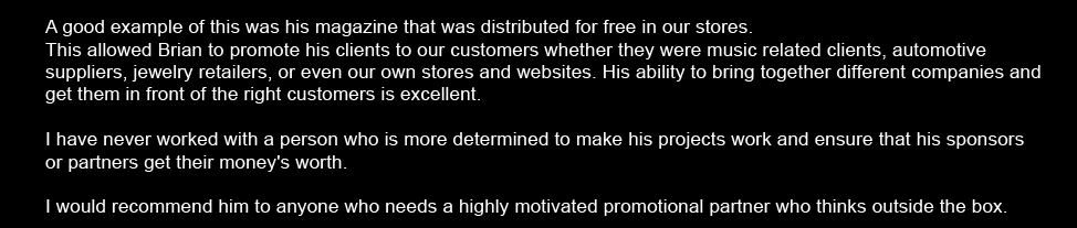 Matt Williams Testimonial Part 3